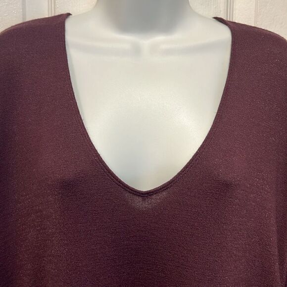 Aritzia Wilfred Free‎ Burgundy Long Sleeve Dress Size XS - Picture 2 of 11